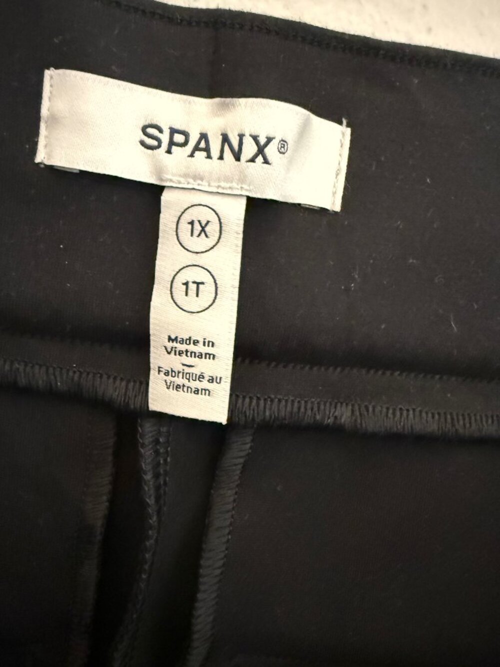 SPANX, Black Pants, 1X